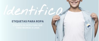 Niña con camiseta etiquetado